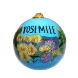 Yosemite Half Dome Scene Glass Ornament