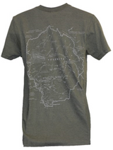 Yosemite Map Compass Tee