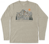 Contour Lines Yosemite Long Sleeve Tee