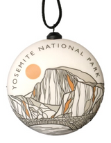 Contour Lines Half Dome Flat Ornament