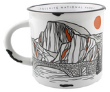 Contour Lines Half Dome Camp Mug