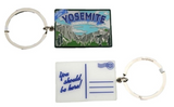 Yosemite Valley View Postcard Keychain