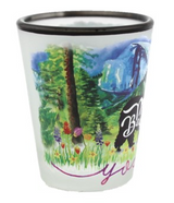 Mama Bear Frosted Yosemite Shot Glass