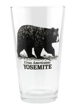 Black Bear Sketch Yosemite Pint Glass