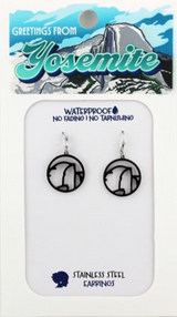 Half Dome Silver Earrings