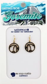 Half Dome Gold Earrings