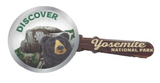 Magnifying Glass Half Dome Bear Magnet
