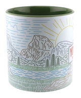 Line Art Yosemite Valley Mug