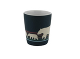 Retro Stripe Etched Bears Shot Glass