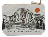 Yosemite Contour Lines Zippered Pouch