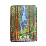 Yosemite Falls Watercolor Dome Magnet