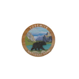 Valley View Round Wood Magnet