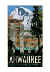 Mens Ahwahnee Hotel Deco Long Sleeve Tee