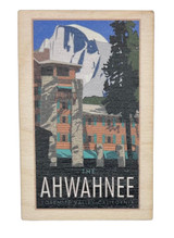 Ahwahnee Hotel Deco Wood Magnet