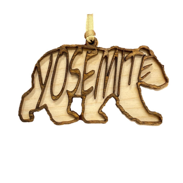 Yosemite Bear Cut-Out Ornament
