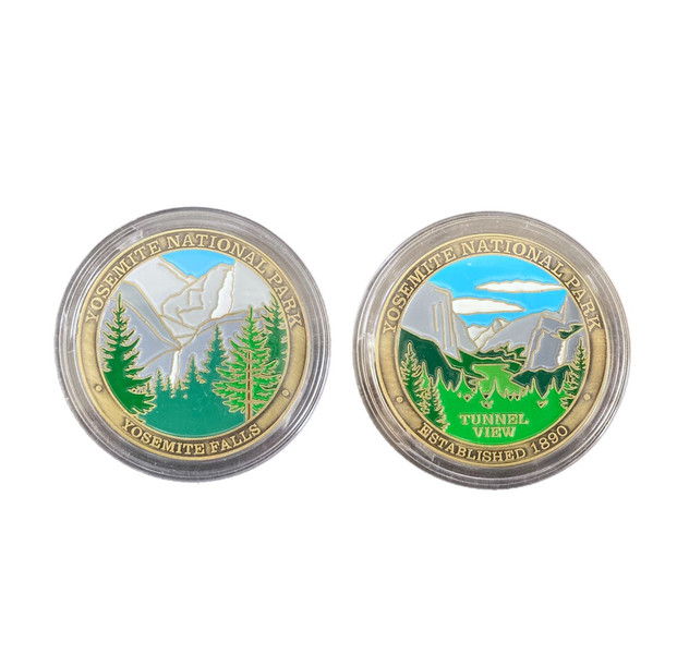 Coin - Colored Yosemite Falls and Tunnel View