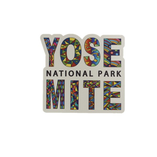 Yosemite Word Art Magnet