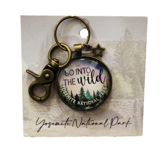 Bronze Go Into the Wild W/Charm Keychain