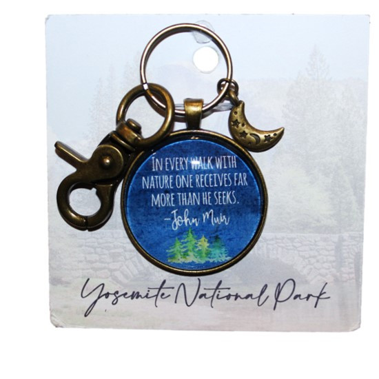 Bronze Walk Nature W/Charm Keychain