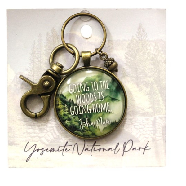Bronze Woods W/Charm Keychain
