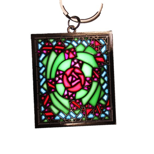 The Ahwahnee Stained Glass Window Keychain