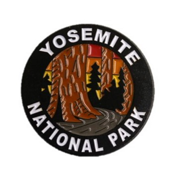 Yosemite Trees Colors Pin