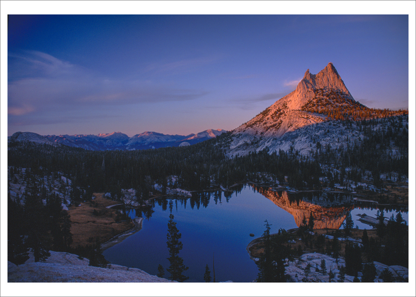 Alpenglow Cathedral Peak 5"x7" Postcard