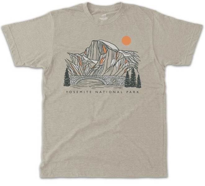 Contour Lines Half Dome Tee