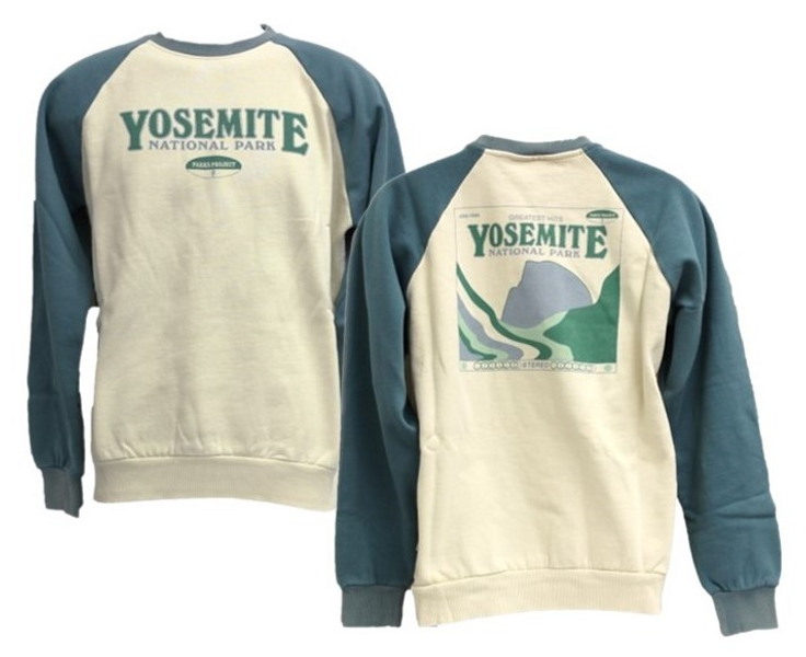 Yosemite Greatest Hits Raglan Parks Project Sweatshirt