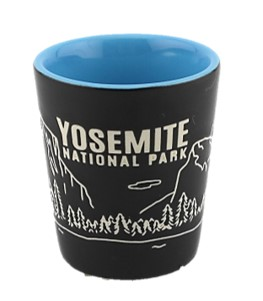 Yosemite Valley Etched Skyline Shot Glass