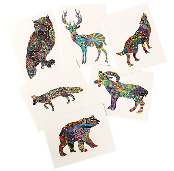 6- Wildlife Notecards 5x4