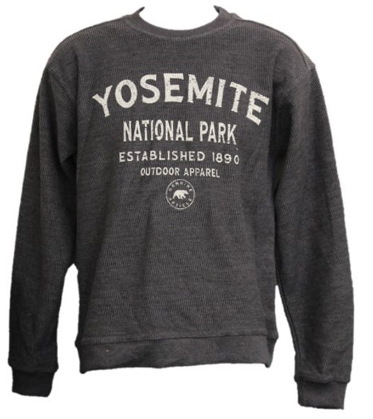 Vanilla Black Bear Yosemite Crew Sweatshirt