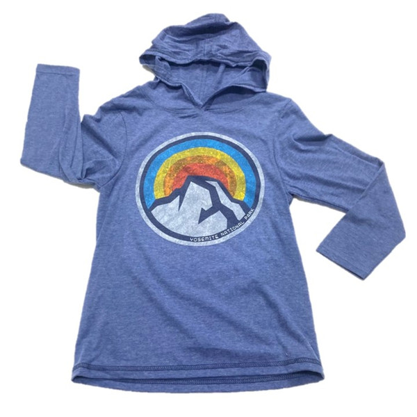 Youth Spiral Half Dome Long Sleeve Hooded Tee