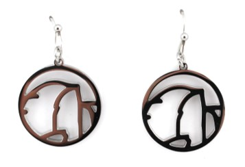 Half Dome Silver Earrings