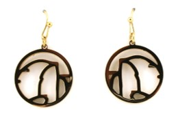 Half Dome Gold Earrings