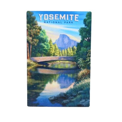 Half Dome Bridge Metal Magnet
