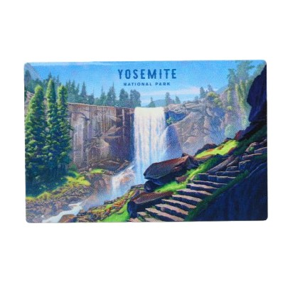 Vernal Fall Mist Trail Metal Magnet