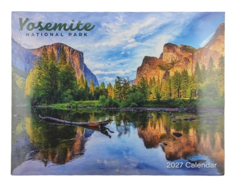 2027 Yosemite Wall Calendar