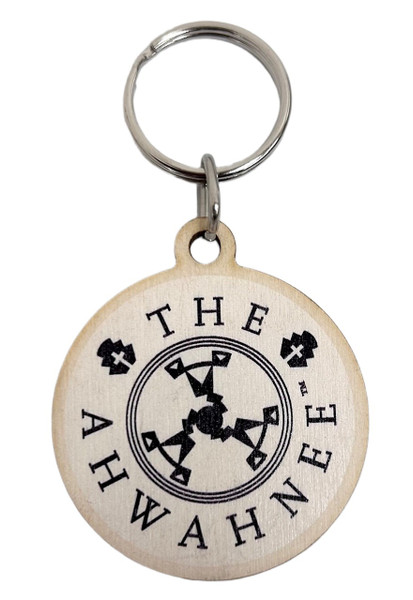 Ahwahnee Logo Wood Keychain