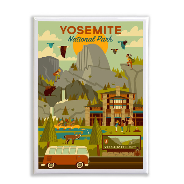 Geometric Yosemite Magnet