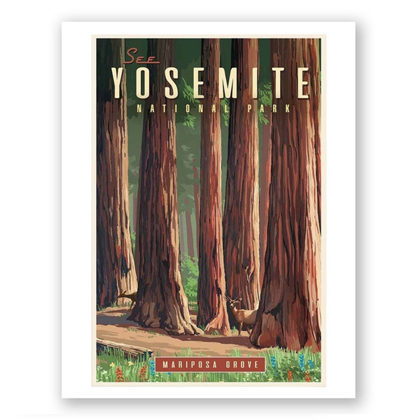 Mariposa Grove Poster 8X12