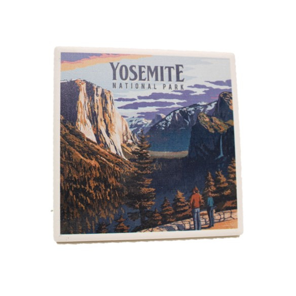 Painterly Yosemite  Coaster