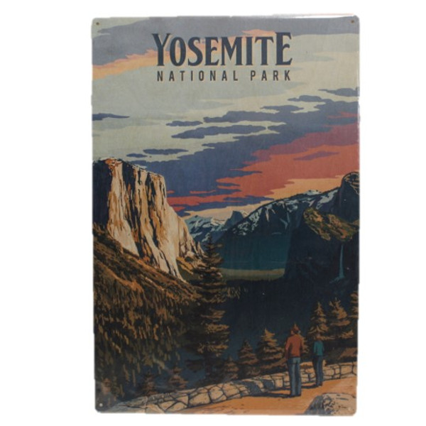 Painterly Wooden Yosemite Sign 12X15