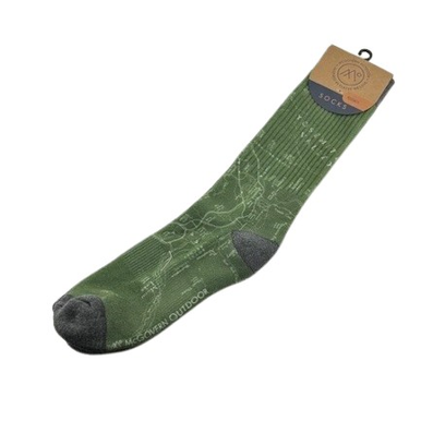 Yosemite Line Map Socks - Yosemite Online Store