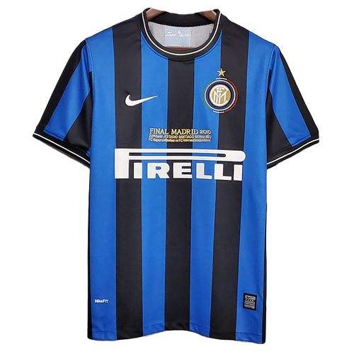 Inter Milan 09/10 Men's Home Retro Shirt UCL Edition