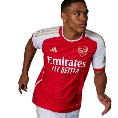 RICE #41 Arsenal 23/24 Authentic Men's Home Shirt - Arsenal Font