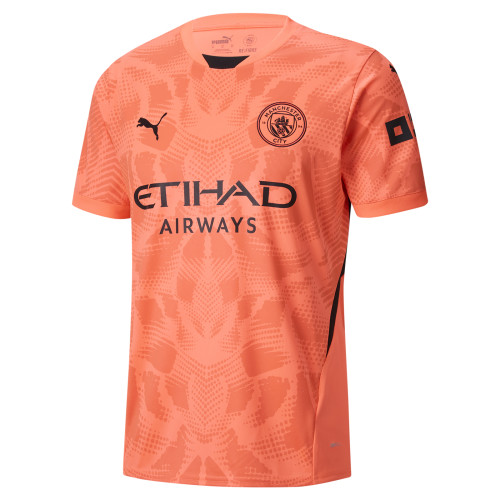 Manchester City 24/25 Men's Coral Goalkeeper Shirt