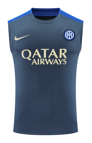 Inter Milan 24/25 Men's Dark Gray Training Tank Top