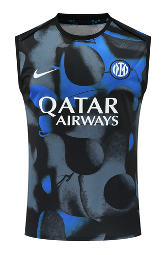 Inter Milan 24/25 Men's Black Pre-Match Tank Top