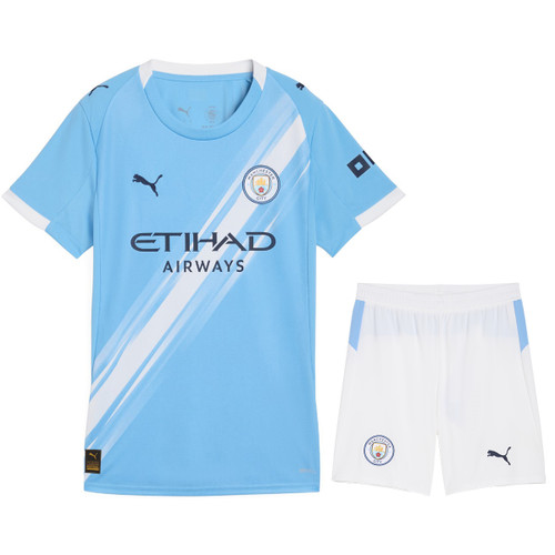 HAALAND #9 Manchester City 25/26 Kid's Home Mini-Kit - PL Font
